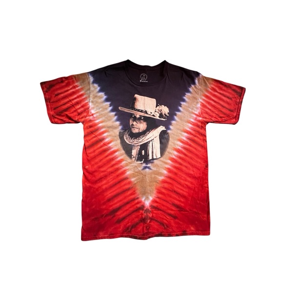 Vintage Bob Dylan Sundog Hand Tie-Dye Graphic T-Shirt - Picture 2 of 5